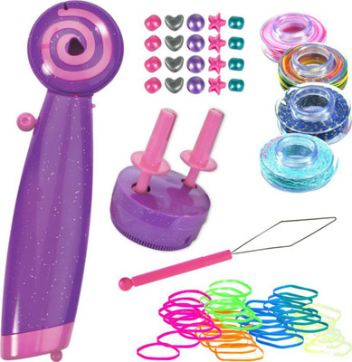 

Shrih Glam Twirl- Automatic Hair Braider & Wrapper Hair Accessory Set(Purple)