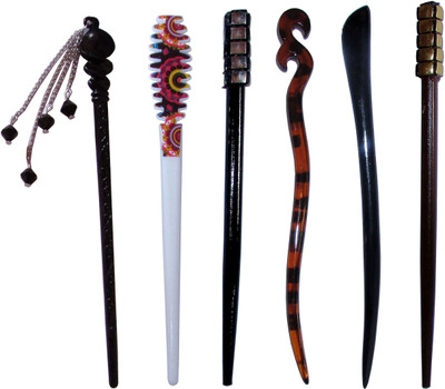 

DOLLUU Combo of Multi Color Juda Sticks Bun Stick(Multicolor)