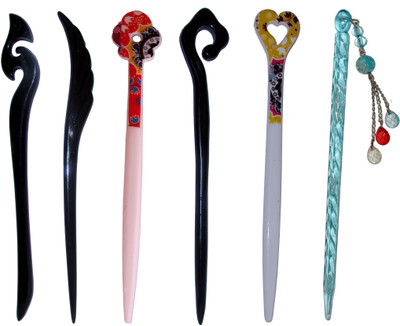 

DILOOPOO Combo of Multi Color Juda Sticks Bun Stick(Multicolor)