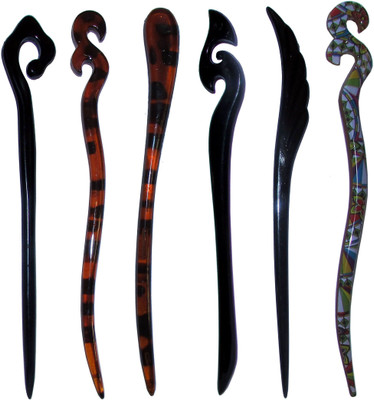 

ROTII Combo of Multi Color Juda Sticks Bun Stick(Multicolor)