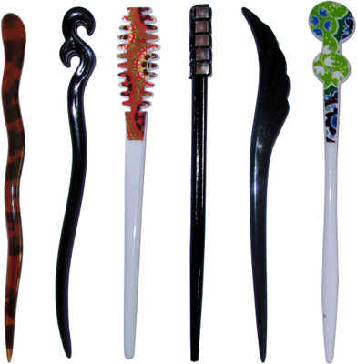 

BULK Combo of Multi Color Juda Sticks Bun Stick(Multicolor)