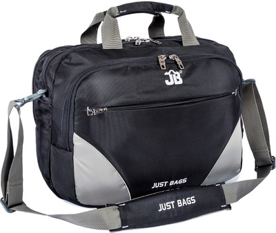 

Just Bags Messenger Bag(Black, Grey)