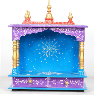 HOME AND BAZAAR HB17KI-117 Solid Wood Home Temple(Height: 52, DIY(Do-It-Yourself))