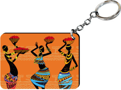 JIKRAA Folk Dance Print Key Chain