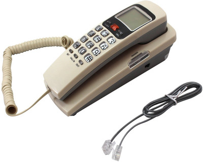

Lemish landline Caller ID KX-T555CID Phone Telephone Corded Phone for Office and Home-Off White Corded & Cordless Landline Phone with Answering Machine(Off White)