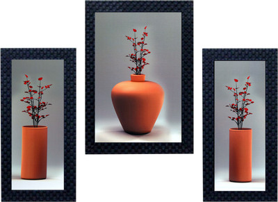 

Craftkriti Flower pot Religious Frame