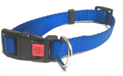

Super Dog Adjustable Lock Collar Plain 18mm  Dog Everyday Collar(, Multicolor