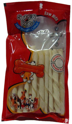

Super Dog Chew White Twist Sticks Milk Dog Treat(250 g)
