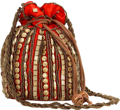 

KABIR BAMBHAARI red potli Pouch(Red)