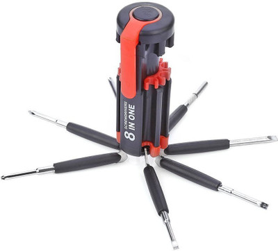 Macngrid Flashlight,STARRICH Portable LED Torch Light Up Repair Tools Set Hand Tool Kit(8 Tools)