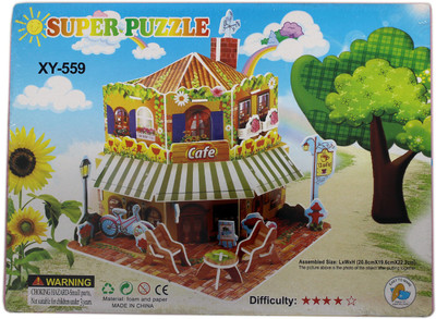 

Tootpado 3D Foam Puzzle Cafe - 4 Sheets (1TNG224) - Super 3D Puzzle DIY Games(1 Pieces)