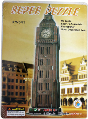 

Tootpado 3D Foam Puzzle Big Ben - 4 Sheets (1TNG220) - Super 3D Puzzle DIY Games(1 Pieces)