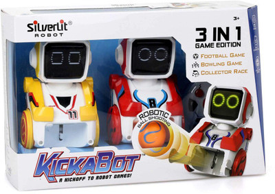 

Silverlit KICKABOT 3 in 1 Game Edition With Remote Control, Twin Pack(Multicolor)