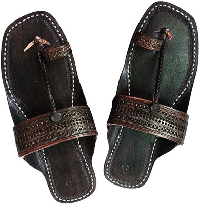 

eKolhapuri Men Dark Brown Sandals