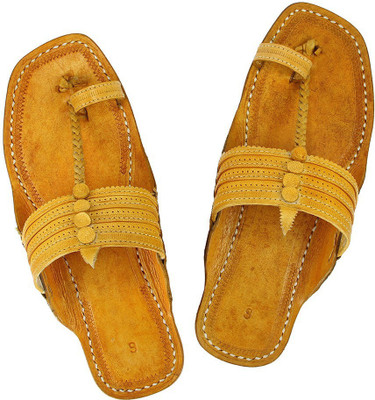 

eKolhapuri Men Yellow Sandals