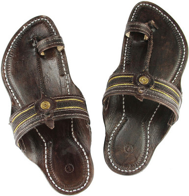 

eKolhapuri Men Dark Brown Sandals