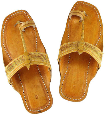 

eKolhapuri Men Yellow Sandals