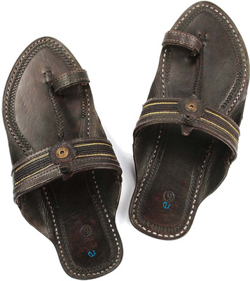 

eKolhapuri Men Dark Brown Sandals