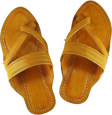 

eKolhapuri Men Yellow Sandals