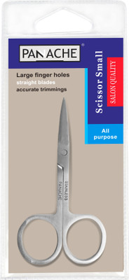 PANACHE Scissor Small All Purpose, General Cutting, Beauty, Personal Care, Tools & Accessories, ( pack of 1 ) Scissors(Set of 1, Silver)