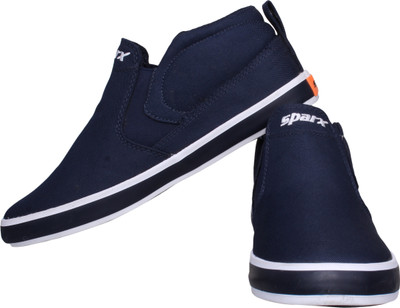 Sparx SC0350GNBWH0007 Slip On Sneakers For Men(Navy, Blue::white