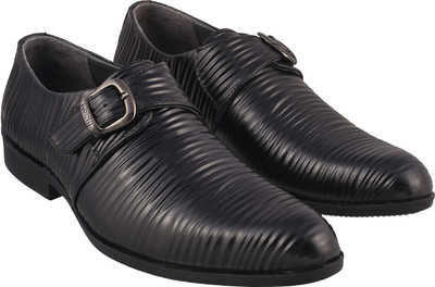Mochi Awesome Monk Strap For Men(Black, 11;black