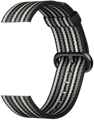 

CELLFATHER Nylon Replacement Strap iWatch Band for Apple Watch Series 1 2 3 42mm (Black Stripe) Smart Watch Strap(Black)
