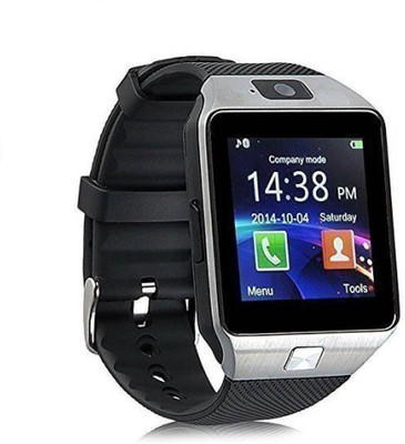 

ROBMOB With SIM card, 32GB memory card slot, Bluetooth and Fitness Tracker Smartwatch (Silver Strap Regular) Smartwatch(Black Strap Free Size)