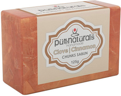 

Pure Naturals Chunks Soap Clove | Cinnamon - 125g-Set of 3(125 g, Pack of 3)