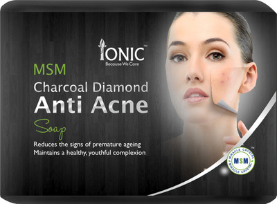 

Ionic Activated Charcoal Diamond-Anti Acne Pimple Free Face Organic Soap Bar (Sulfur Based)(100 g)