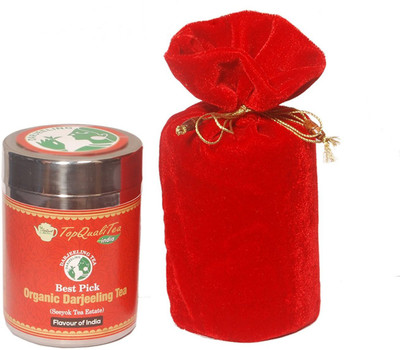 

Top Quali Tea Organic Darjeeling Best Pick 100gm (50 Cups) Black Tea(100 g, Pouch)