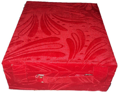 

shivanshshine 3 Rods Bangle Box Velvet Coated Jewellery Vanity Box(Red) Churi box Vanity Box(Red)