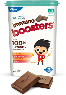 

Cipla Activkids Immuno Boosters for 2-3 Years, 360g (30 Count) Nutrition Bars(240 g, Butterscotch, Choco)