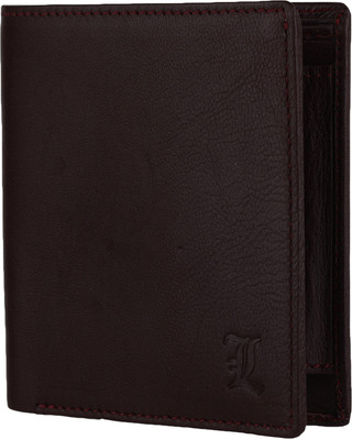 

Leana Men Brown Genuine Leather Wallet(3 Card Slots), Deep brown