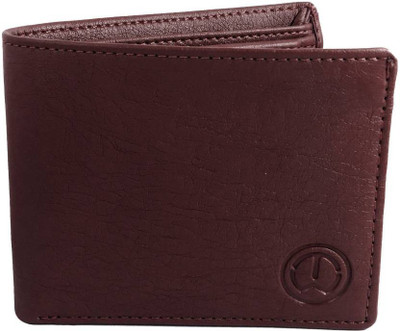 

KnW Men Brown Artificial Leather Wallet(3 Card Slots)
