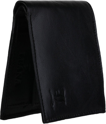 

Leana Men Black Genuine Leather Wallet(4 Card Slots), Black 4