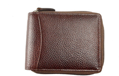 

FOSSO Men Brown Artificial Leather, Genuine Leather Wallet(9 Card Slots), Brown;leather;stylish;wallet