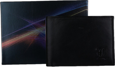 

Leana Men Black Genuine Leather Wallet(3 Card Slots), Cool black