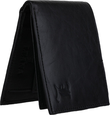 

Leana Men Black Genuine Leather Wallet(4 Card Slots), Black 1