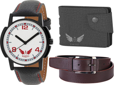 

Martell Analog Watch Combo(White)