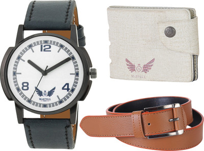 

Martell Analog Watch Combo(White)