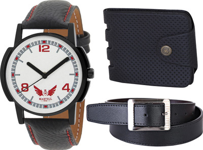 

Martell Analog Watch Combo(White)