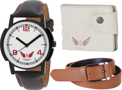 

Martell Analog Watch Combo(White)
