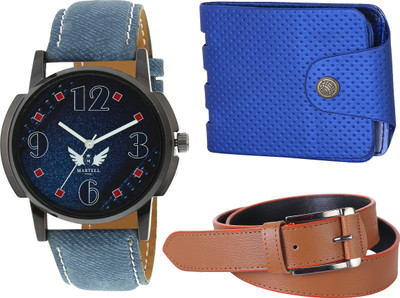 

Martell Analog Watch Combo(Blue)