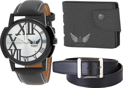 

Martell Analog Watch Combo(Silver)
