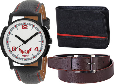 

Martell Analog Watch Combo(White)