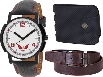 

Martell Analog Watch Combo(White)