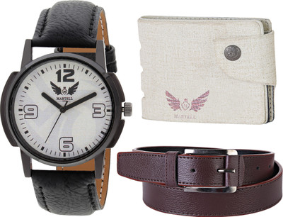 

Martell Analog Watch Combo(White)