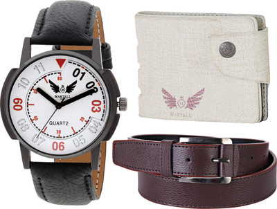 

Martell Analog Watch Combo(White)