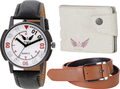 

Martell Analog Watch Combo(White)